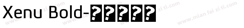 Xenu Bold字体转换